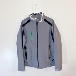 Loft 8 Golf Rain Coat Grey and Green
